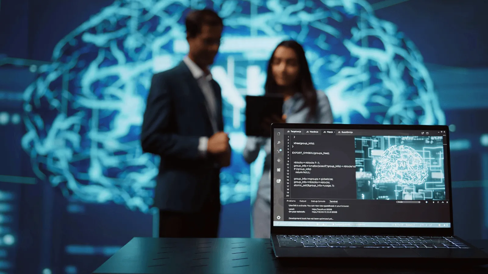 AIM advisors reviewing a data and AI workload